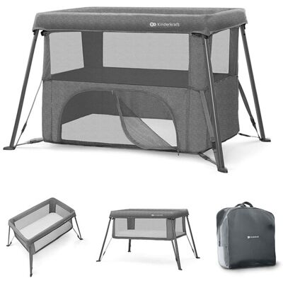 KINDERKRAFT Postieľka cestovná Cami Grey KINDERKRAFT Postieľka cestovná Cami Grey