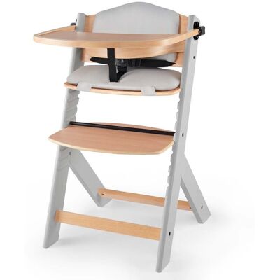 KINDERKRAFT Enock s vložkou Grey wooden,KINDERKRAFT Stolička jedálenská Enock s polstrovaním Grey wooden, Premium KINDERKRAFT Enock s vložkou Grey wooden,KINDERKRAFT Stolička jedálenská Enock s polstrovaním Grey wooden, Premium
