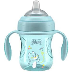 CHICCO Hrnček Transition učiaci s držadlami teal, 4m+ CHICCO Hrnček Transition učiaci s držadlami teal, 4m+