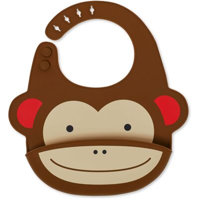 SKIP HOP Zoo Podbradník silikónový Opička 6m+ SKIP HOP Zoo Podbradník silikónový Opička 6m+