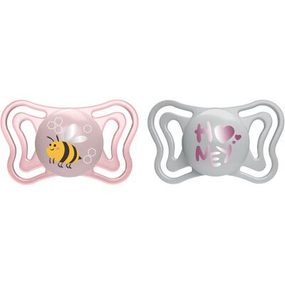 CHICCO Dudlíky Physio Light silikonové růžové 2-6m, 2 ks CHICCO Dudlíky Physio Light silikonové růžové 2-6m, 2 ks