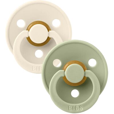 BIBS Colour cumlíky z prírodného kaučuku 2 ks veľ. 3 Sage / Ivory BIBS Colour cumlíky z prírodného kaučuku 2 ks veľ. 3 Sage / Ivory