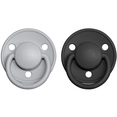 BIBS De Lux cumlíky z prírodného kaučuku 2 ks veľ. 1 Cloud / Black BIBS De Lux cumlíky z prírodného kaučuku 2 ks veľ. 1 Cloud / Black