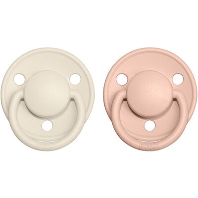 BIBS De Lux cumlíky z prírodného kaučuku 2 ks veľ. 1 Ivory / Blush BIBS De Lux cumlíky z prírodného kaučuku 2 ks veľ. 1 Ivory / Blush