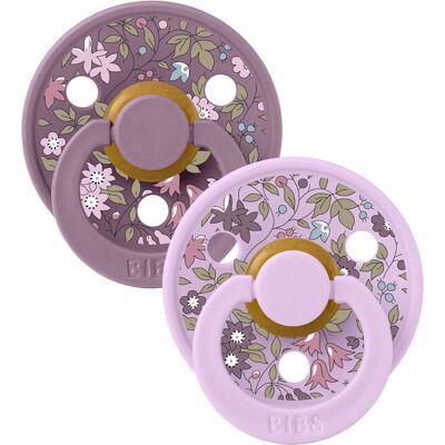 BIBS X LIBERTY Colour cumlíky z prírodného kaučuku 2ks veľ. 1 Violet Sky / Mauve BIBS X LIBERTY Colour cumlíky z prírodného kaučuku 2ks veľ. 1 Violet Sky / Mauve