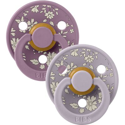 BIBS X LIBERTY Colour cumlíky z prírodného kaučuku 2ks veľ. 2 Fossil Grey / Mauve BIBS X LIBERTY Colour cumlíky z prírodného kaučuku 2ks veľ. 2 Fossil Grey / Mauve