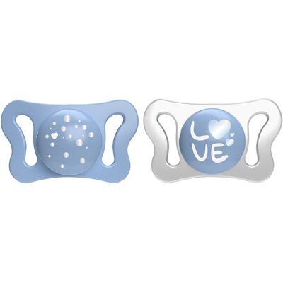CHICCO Cumlík Physioforma® Micro silikónový 0-2m chlapec 2 ks CHICCO Cumlík Physioforma® Micro silikónový 0-2m chlapec 2 ks