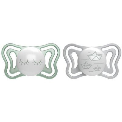 CHICCO Cumlík Physio Light silikónový nočný 16-36m, 2ks CHICCO Cumlík Physio Light silikónový nočný 16-36m, 2ks