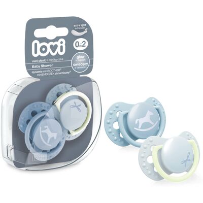 LOVI Cumlík mini Baby shower 0-2m 2ks chlapec LOVI Cumlík mini Baby shower 0-2m 2ks chlapec