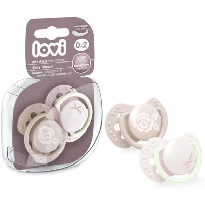 LOVI Cumlík mini Baby shower 0-2m 2ks holka LOVI Cumlík mini Baby shower 0-2m 2ks holka