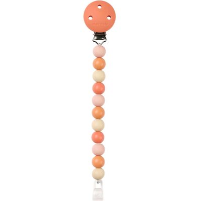 NATTOU Klip na cumlík silikónový clay/white bez BPA Beige/Terracotta NATTOU Klip na cumlík silikónový clay/white bez BPA Beige/Terracotta