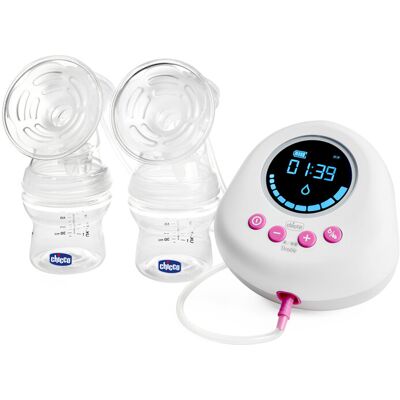 CHICCO Odsávačka materského mlieka duo elektrická Double pink CHICCO Odsávačka materského mlieka duo elektrická Double pink
