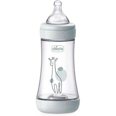 CHICCO Fľaša dojčenská antikoliková Perfect5 240 ml neutral stredný prietok 2m+ CHICCO Fľaša dojčenská antikoliková Perfect5 240 ml neutral stredný prietok 2m+