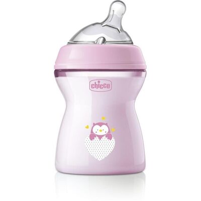 Chicco Natural Feeling ružová 250ml,CHICCO Fľaša dojčenská antikolik Natural Feeling 250 ml dievča 2m+ Chicco Natural Feeling ružová 250ml,CHICCO Fľaša dojčenská antikolik Natural Feeling 250 ml dievča 2m+