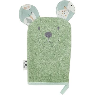 EKO Žinka bavlnená s uškami Bear Olive green 20x15 cm EKO Žinka bavlnená s uškami Bear Olive green 20x15 cm