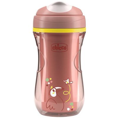 CHICCO Hrnček Active termo s tvrdým náustkom pink, 14m+ CHICCO Hrnček Active termo s tvrdým náustkom pink, 14m+