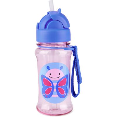 SKIP HOP Zoo tritan Fľaša so slamkou 355ml Motýlik 12m+ SKIP HOP Zoo tritan Fľaša so slamkou 355ml Motýlik 12m+