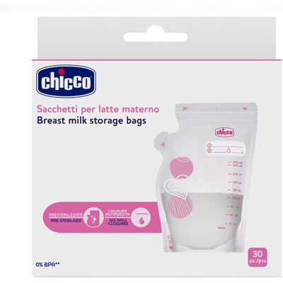 CHICCO Sáčky na materské mlieko 250 ml 30 ks CHICCO Sáčky na materské mlieko 250 ml 30 ks