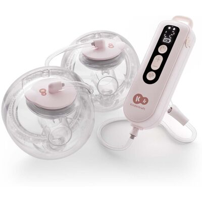 KINDERKRAFT Odsávačka materského mlieka Double Hands-free Gentle Flow Pink KINDERKRAFT Odsávačka materského mlieka Double Hands-free Gentle Flow Pink
