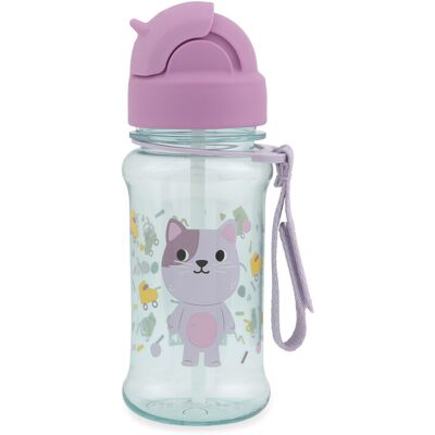 SKIP HOP Fľaša so slamkou 355ml Besties Squad Mačička 12m+ SKIP HOP Fľaša so slamkou 355ml Besties Squad Mačička 12m+