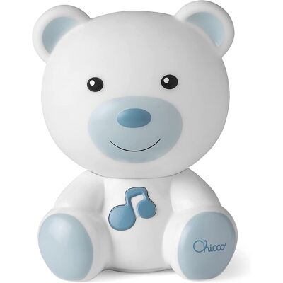 CHICCO Svetielko nočné hudobné Macko modré 0m+ CHICCO Svetielko nočné hudobné Macko modré 0m+