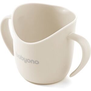 BABYONO Hrnček ergonomický s uškami 120 ml beige 6m+ BABYONO Hrnček ergonomický s uškami 120 ml beige 6m+