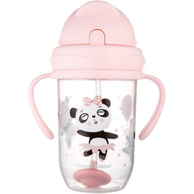 CANPOL BABIES Hrnček netečúci so slamkou so závažím 270 ml 6m+ Exotic Animals ružový CANPOL BABIES Hrnček netečúci so slamkou so závažím 270 ml 6m+ Exotic Animals ružový