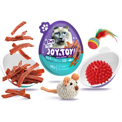 JOY&TOY! Vajíčko pre mačky s prekvapením Tuna Chips - tuniakové mäsko JOY&TOY! Vajíčko pre mačky s prekvapením Tuna Chips - tuniakové mäsko