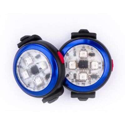 CURLI Luumi LED bezpečnostné svetielko dobíjacie na obojok BLUE CURLI Luumi LED bezpečnostné svetielko dobíjacie na obojok BLUE