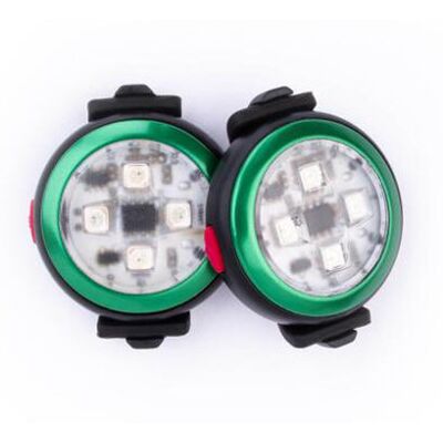 CURLI Luumi LED bezpečnostné svetielko dobíjacie na obojok GREEN CURLI Luumi LED bezpečnostné svetielko dobíjacie na obojok GREEN