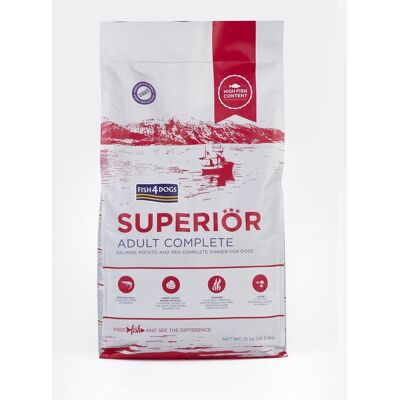 FISH4DOGS Granule veľké pre dospelých psov Superior losos so zemiakmi 12 kg FISH4DOGS Granule veľké pre dospelých psov Superior losos so zemiakmi 12 kg