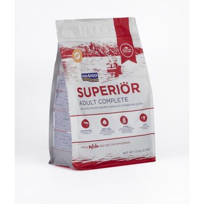 FISH4DOGS Granule malé pre dospelých psov Superior losos so zemiakmi 1,5 kg FISH4DOGS Granule malé pre dospelých psov Superior losos so zemiakmi 1,5 kg