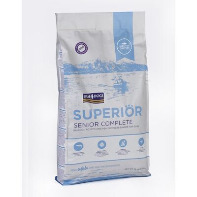 FISH4DOGS Granule veľké pre starších psov Superior losos so zemiakmi 12 kg FISH4DOGS Granule veľké pre starších psov Superior losos so zemiakmi 12 kg