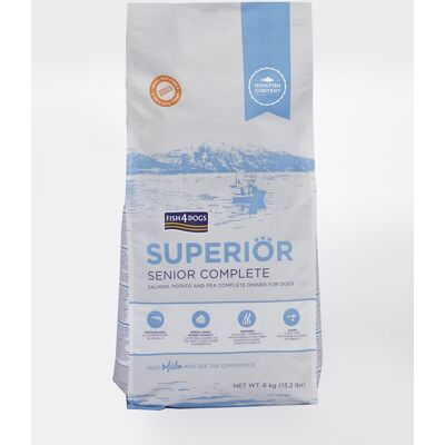 FISH4DOGS Granule malé pre starších psov Superior losos so zemiakmi 6 kg FISH4DOGS Granule malé pre starších psov Superior losos so zemiakmi 6 kg