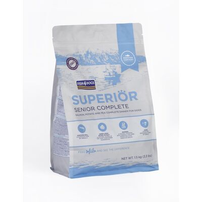 FISH4DOGS Granule veľké pre starších psov Superior losos so zemiakmi 1,5 kg FISH4DOGS Granule veľké pre starších psov Superior losos so zemiakmi 1,5 kg