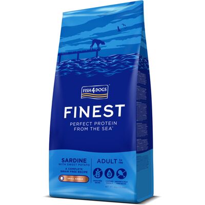 FISH4DOGS Granule malé pre dospelých psov Finest sardínka so sladkými zemiakmi 6kg, 1+ FISH4DOGS Granule malé pre dospelých psov Finest sardínka so sladkými zemiakmi 6kg, 1+