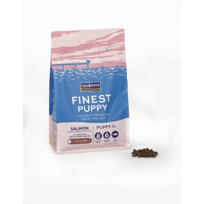 FISH4DOGS Granule malé pre šteniatka Finest losos so sladkými zemiakmi 1,5 kg, 2m+ FISH4DOGS Granule malé pre šteniatka Finest losos so sladkými zemiakmi 1,5 kg, 2m+