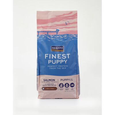 FISH4DOGS Granule malé pre šteniatka Finest losos so sladkými zemiakmi 6 kg, 2m+ FISH4DOGS Granule malé pre šteniatka Finest losos so sladkými zemiakmi 6 kg, 2m+