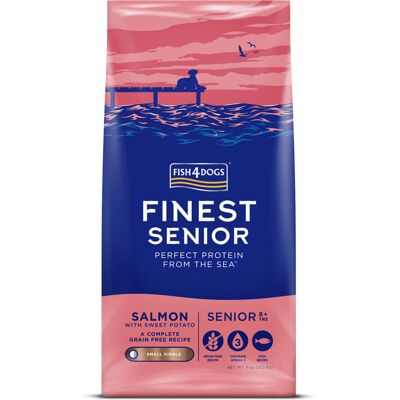FISH4DOGS Granule malé pre starších psov Finest losos so sladkými zemiakmi 6kg, 8+ FISH4DOGS Granule malé pre starších psov Finest losos so sladkými zemiakmi 6kg, 8+