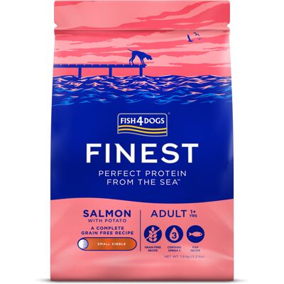 FISH4DOGS Granule veľké pre dospelých psov Finest losos so zemiakmi 1,5kg, 1+ FISH4DOGS Granule veľké pre dospelých psov Finest losos so zemiakmi 1,5kg, 1+