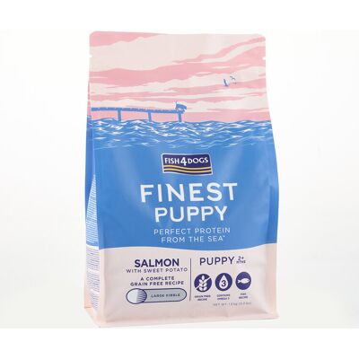 FISH4DOGS Granule veľké pre šteniatka Finest losos so sladkými zemiakmi 6 kg, 2m+ FISH4DOGS Granule veľké pre šteniatka Finest losos so sladkými zemiakmi 6 kg, 2m+