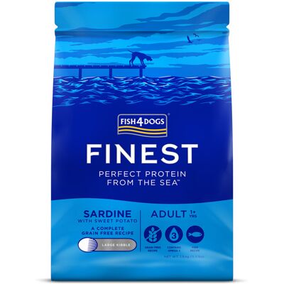 FISH4DOGS Granule veľké pre dospelých psov Finest sardínka so sladkými zemiakmi 1,5kg, 1+ FISH4DOGS Granule veľké pre dospelých psov Finest sardínka so sladkými zemiakmi 1,5kg, 1+