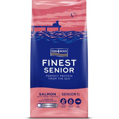 FISH4DOGS Granule veľké pre starších psov Finest losos so sladkými zemiakmi 6kg, 8+ FISH4DOGS Granule veľké pre starších psov Finest losos so sladkými zemiakmi 6kg, 8+