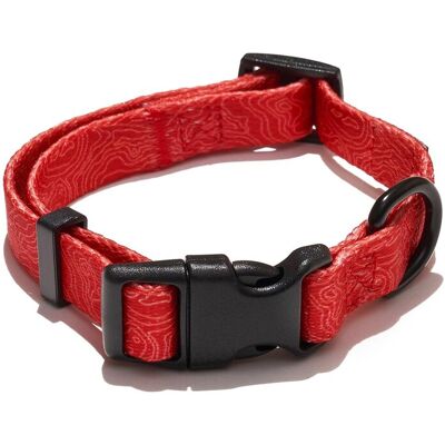 EXPLORER DOG Obojok Vrstevnica Červená S - 24-36x1, 5 cm EXPLORER DOG Obojok Vrstevnica Červená S - 24-36x1, 5 cm