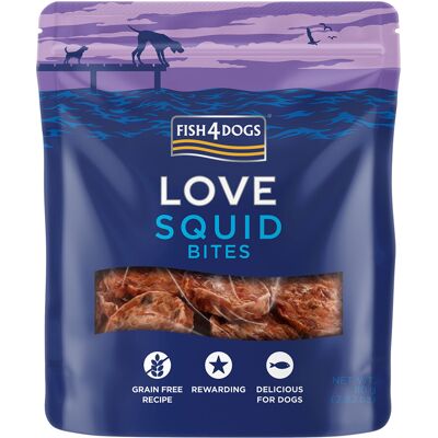FISH4DOGS Maškrty pre psov LOVE kalmáre 80 g FISH4DOGS Maškrty pre psov LOVE kalmáre 80 g