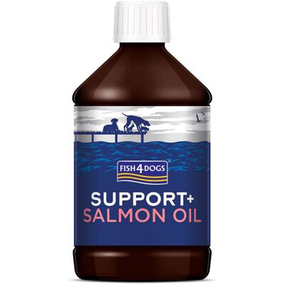 FISH4DOGS Lososový olej pre psov Support+ 500ml FISH4DOGS Lososový olej pre psov Support+ 500ml