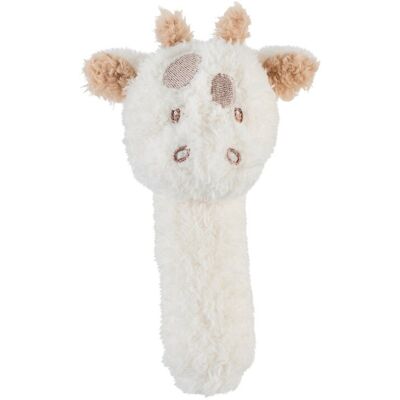 NATTOU Hračka plyšová hrkálka Teddy žirafa 14 cm, 0m+ NATTOU Hračka plyšová hrkálka Teddy žirafa 14 cm, 0m+