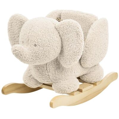 NATTOU Hojdačka Teddy plyš sloník ecru 10m+ NATTOU Hojdačka Teddy plyš sloník ecru 10m+