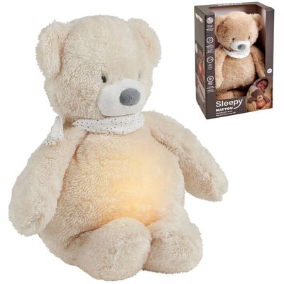 NATTOU Uspávačik plyšový hudobný so svetielkom a senzorom plaču 4v1 Sleepy Bear Beige 0m+ NATTOU Uspávačik plyšový hudobný so svetielkom a senzorom plaču 4v1 Sleepy Bear Beige 0m+