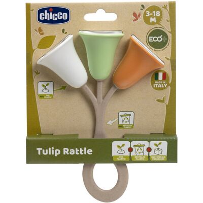 CHICCO Hrkálka Tulipán Eco+ 3m+ CHICCO Hrkálka Tulipán Eco+ 3m+